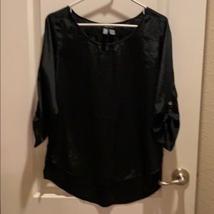 Black shiny blouse
